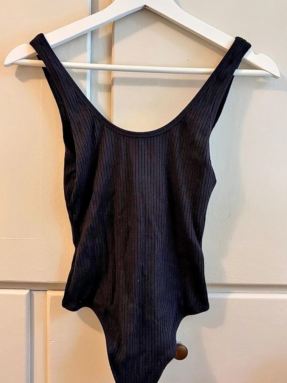 Wilfred Free Black Ribbed One Piece